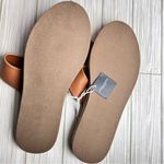 American Eagle  Outfitters Women's Cognac  Double Strap Low Heel  Sandals Sz 10 Photo 3