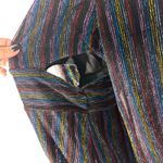 Alexa B Nites Metallic Stripe Cut Out Long Sleeve Party Dress 4 NEW with Tags Photo 2