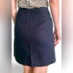 BCBG MAXAZRIA 🍒SIZE 0🍒PENNY COTTON NAVY SAILOR SKIRT POCKETS ZIP CLOSURE Photo 2