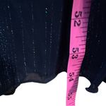 Alexa B Nites Shimmer Metallic Navy Maxi Dress Gown Formal Sleeveless NEW Size 8 Blue Photo 6