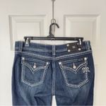 Miss Me  Easy Straight Rhinestone‎ Detail Western Flap Pockets Size 31 Jeans Photo 3