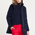 J.Crew Stadium Cloth Nello Gori Wool Duffle Hooded Pea Coat Photo 0