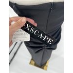 XScape  Women's Sz 8 Long Scuba Strapless Asymmetric Black Gown Dress Formal5723X Photo 14