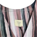 NWT Tina Jo Anthropologie Nordstrom Striped Dress Oversized Tie Size Small S Pink Photo 5