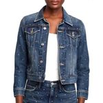 Current/Elliot The baby trucker studded denim jacket SZ 2 Photo 2