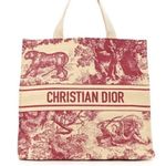 Christian Dior NWT  Red Diorivera Straw Tote Bag Photo 0