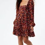 MINKPINK Sorrento Floral Long Sleeve Mini Dress Size XS Photo 1