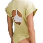 Lululemon Heavyweight Cotton T-Shirt Bodysuit Finch Yellow Size Small Photo 1