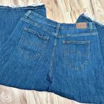 Lee | Denim Jeans Heritage A-line Wide Leg Cropped Raw Hem | Size 18 Photo 7