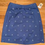 Kate Hill  Casual Wrap Skort Embroidered Anchors Photo 0