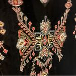 ZARA Velvet Embroidered Mini Dress XS | Boho Western Whimsygoth Party Photo 11