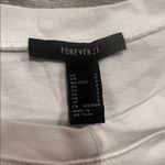 Forever 21 White Short Sleeve Scrunch Tie Tee Photo 4