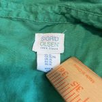 Sigrid Olsen  Shirt Womens Pull Over‎  Size X-Large Blouse Top 100% Linen Green. Photo 2