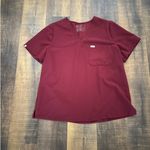 FIGS Catarin One-Pocket Scrub Maroon Top Size Small Size XXL Photo 5