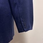 Ralph Lauren Lauren True Navy Blue Linen Double Breasted Provence Blazer 10 NWT Photo 5