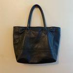 Real Italian Leather and cow hide tote. Black with tassel accents. 18 x 13" Photo 2