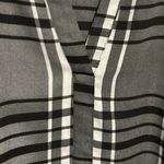 Vera Wang Simply Plaid Detailed Button Up Flannel Half Shirt Pullover Photo 5