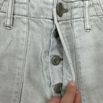 American Eagle Light Grey Button Fly Shorts Size 6 Photo 1