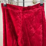 Vintage 70s Red Velveteen Extreme Wide Leg Palazzo Pants XS 2 4 Photo 7