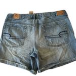 American Eagle NWT  jean SHORTS Boy Midi Stretch SZ 14 Photo 1