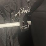 Half low half long black rose dress Gray Size 2 Photo 2