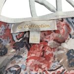 G Collection Women’s Floral Multicolor Lace Tank Top w/Handkerchief Cut Hem. Red Size L Photo 8