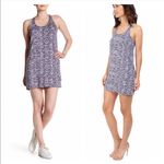 Splendid Trellis Circle Tank Dress XL NWT Purple Navy Blue Photo 1