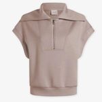 Varley  Dexter half zip sweat light taupe size large Photo 11