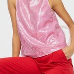 J.Crew Women's Size S All Over Sequin Shell Top Pink Sleeveless NWT Photo 0
