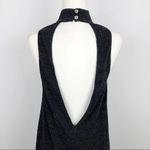 Show Me Your Mumu NWT  Friday Black Choker Cut out Dress XS Metallic Black Photo 9