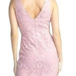 Minuet Lace V-Neck Sleeveless Mini Dress Mauve Pink Size Medium NWT Photo 2
