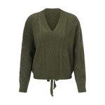 Zaful  Green Cable Knit Sweater Photo 1