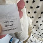 J.Crew  Silk Ink Dot Printed Mini Dress Ivory Cream Black Size 6 Photo 8