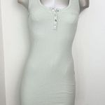 Guess Ribbed Mini Tank Dress in salvia sage Size XL extra large soft green Photo 0