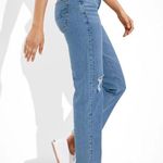 American Eagle NWT AE x The Jeans Redesign Ripped '90s Straight Jeans Size 6 Photo 1