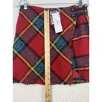 Urban Outfitters Skirt Womens Small Red Plaid Wrap Mini Buckle Academia Preppy Photo 6