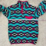 Patagonia Synchilla Navajo Snap T Fleece XS Turquoise Pink Southwestern Photo 5