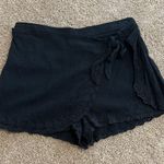 Aerie Black Wrap Shorts Photo 0