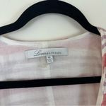 Lovers + Friends  Striped I Think I Love You Tie Front Cropped Top Size Medium Photo 4