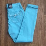 Roz & Ali  Robin’s egg blue rhinestone ankle pant Photo 0