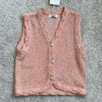 MINE tweed knit vest. S Pink Photo 2