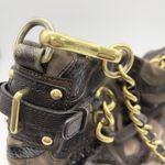 Coach  Brooke Suede Large Hobo Bag‎ Inlaid C Chocolate Brown Slouchy Retro 14340 Photo 3