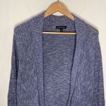 Banana Republic  East West Easy Navy open knit ribbed edge cardigan size M Photo 2