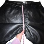 Good American NWT Faux Leather Good Icon Pants in Black Women Plus Size 24 Photo 7