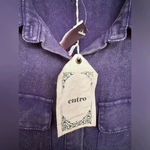 Entro  faded blue collared sleeveless top NWT Photo 5