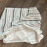 Loft NWT Faux Wrap Fringe Hem Blanket Skirt White & Blue Stripe Size 10 Photo 6