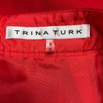Trina Turk  Red Pencil Skirt with Pockets Photo 2