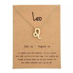 🆕Leo Zodiac Astrology Pendant Necklace Gold Photo 0