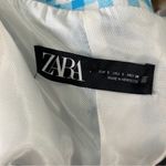 ZARA Blue Gingham Plaid Check Blazer Suit Jacket Small Photo 2