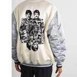 Stella McCartney White The Beatles Get Back Embroidered Satin Bomber Jacket XS Photo 2